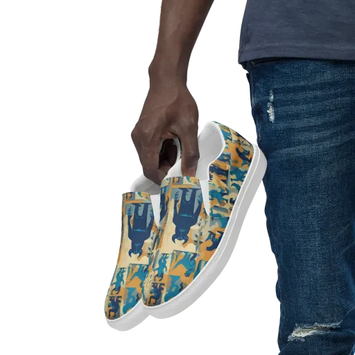 Mythic Menagerie on Men's Slip-On Canvas Shoes