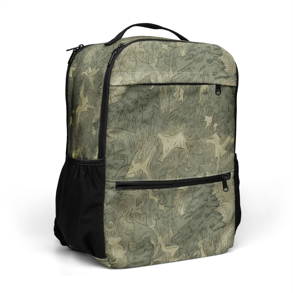 Mosswood Reverie on Utility Backpack — Right Front