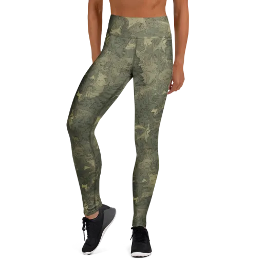Mosswood Reverie on a Yoga Leggings