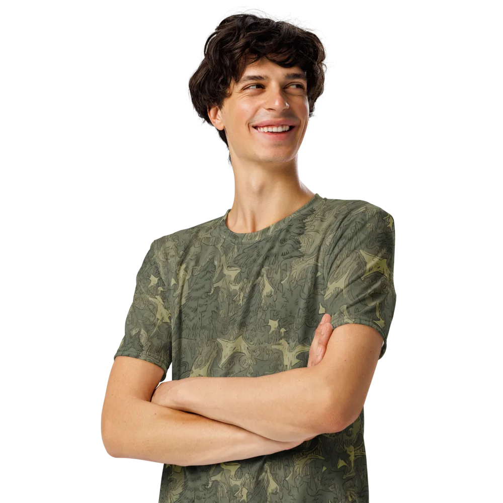 Mosswood Reverie on Men's Crew Neck T-Shirt — Left Front
