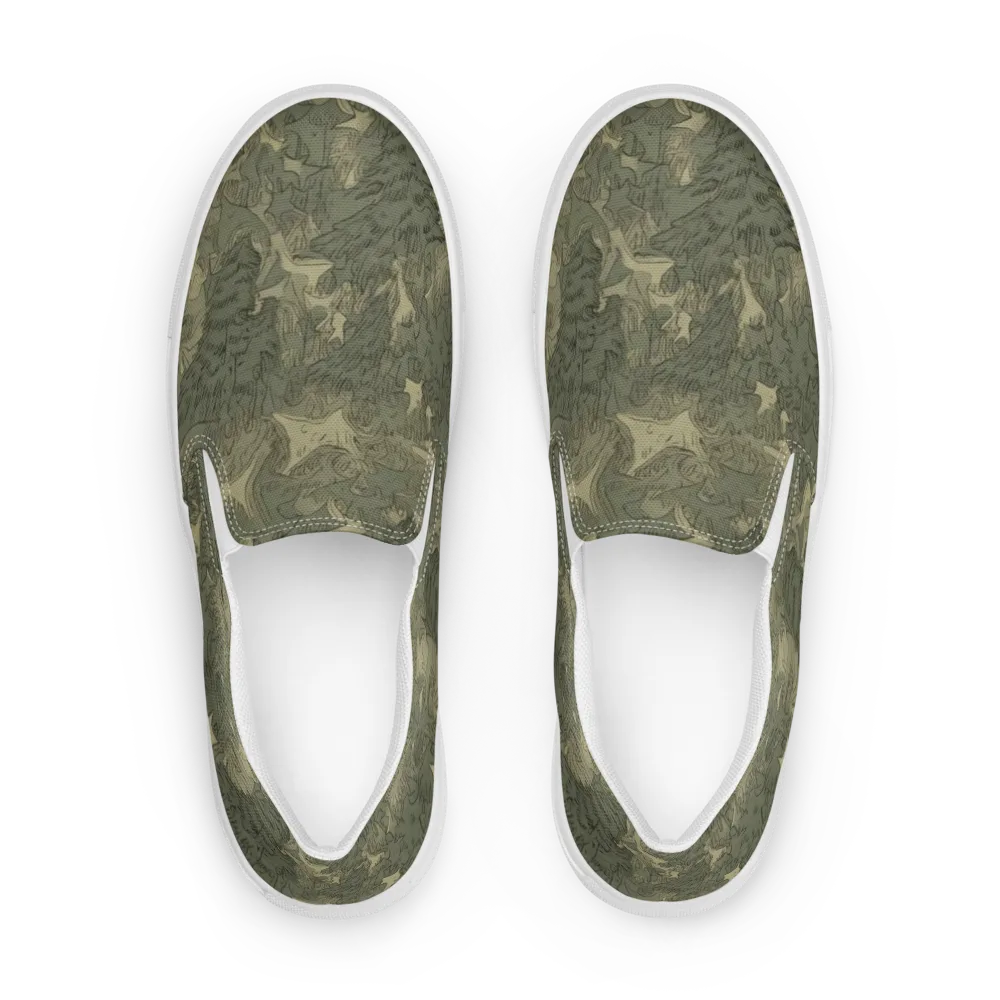 Mosswood Reverie on Women's Slip-On Canvas Shoes — Front