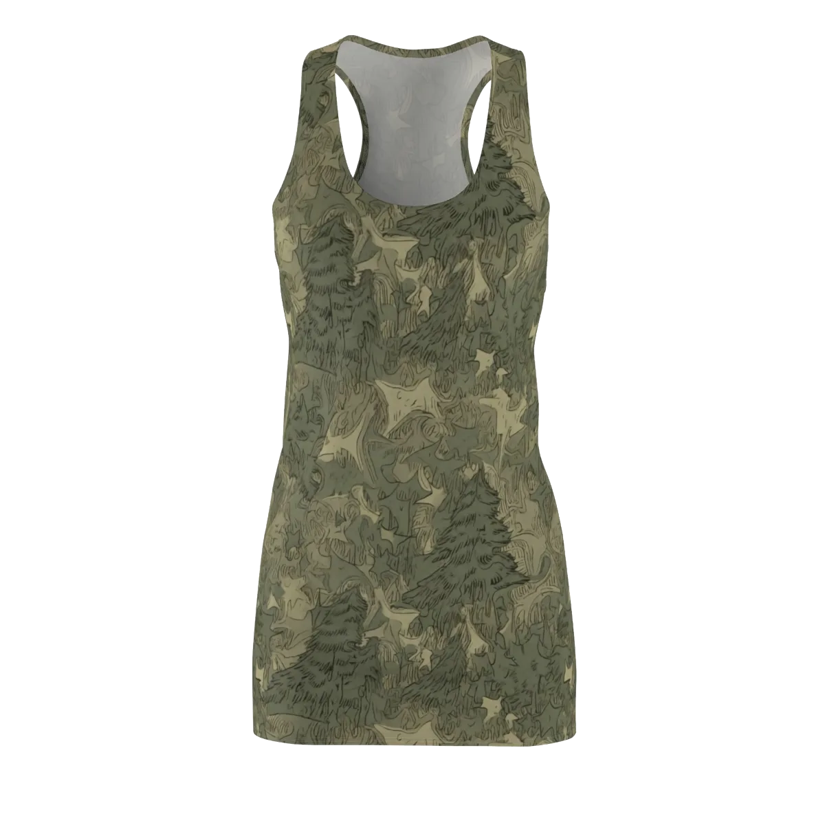 Mosswood Reverie on Racerback Dress — Front