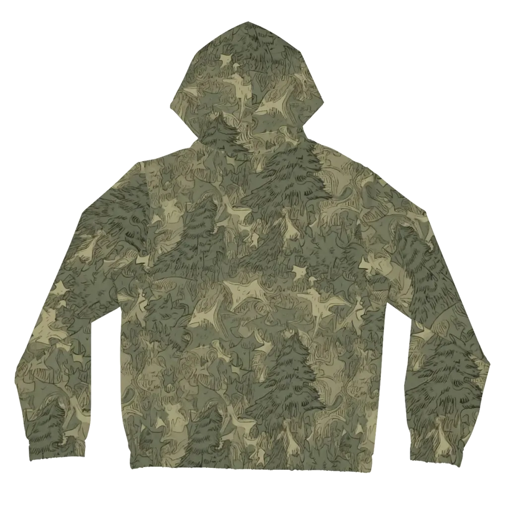 Mosswood Reverie on Women's Full-Zip Hoodie — Back