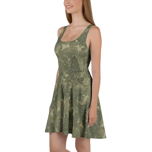 Mosswood Reverie on a Skater Dress