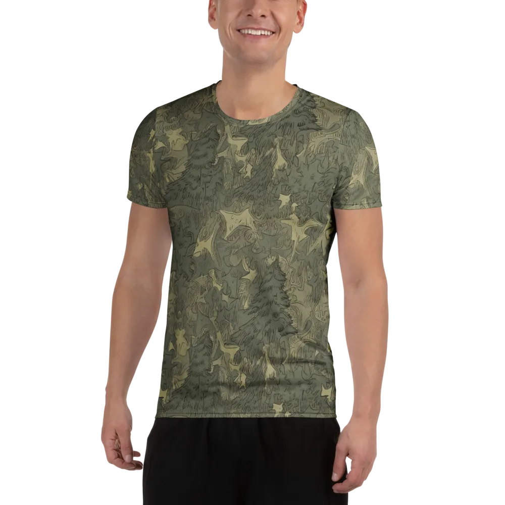 Mosswood Reverie on Men's Athletic T-Shirt — Front