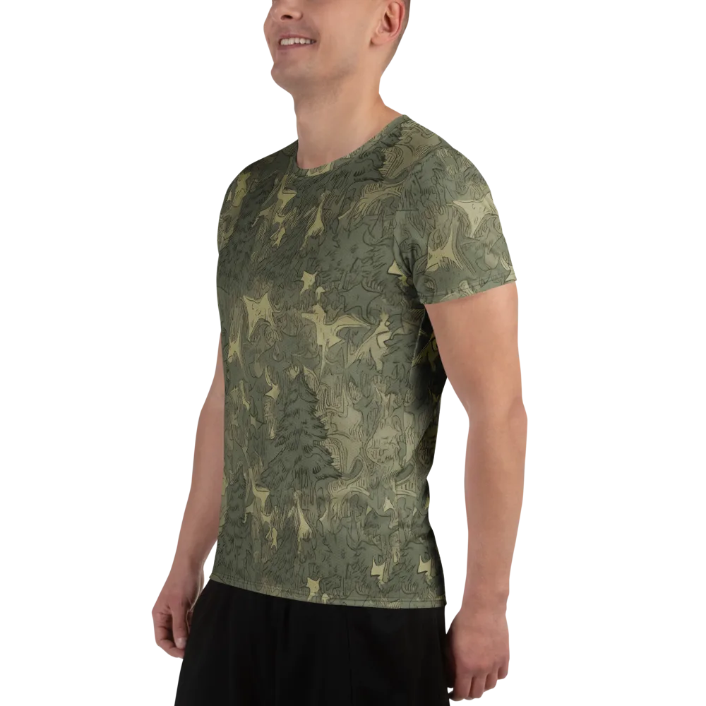 Mosswood Reverie on Men's Athletic T-Shirt — Left