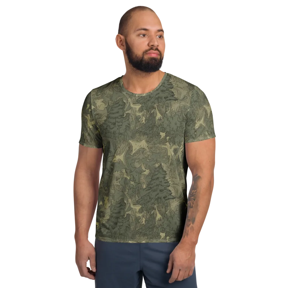Mosswood Reverie on Men's Athletic T-Shirt — Front