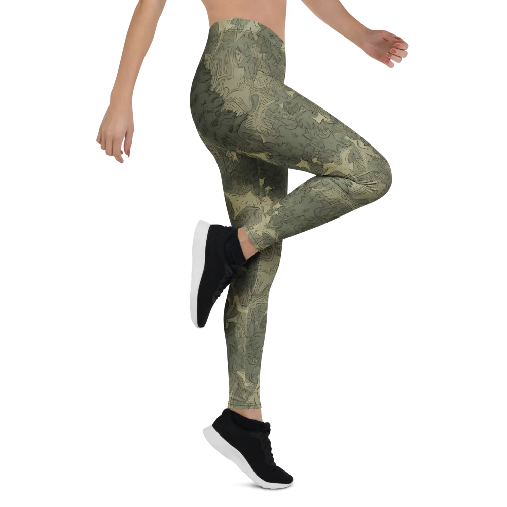 Mosswood Reverie on Leggings — Right