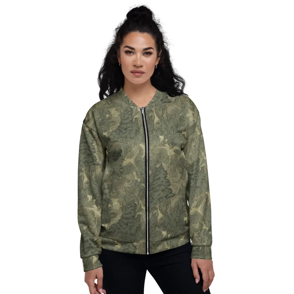 Mosswood Reverie on Bomber Jacket — Front