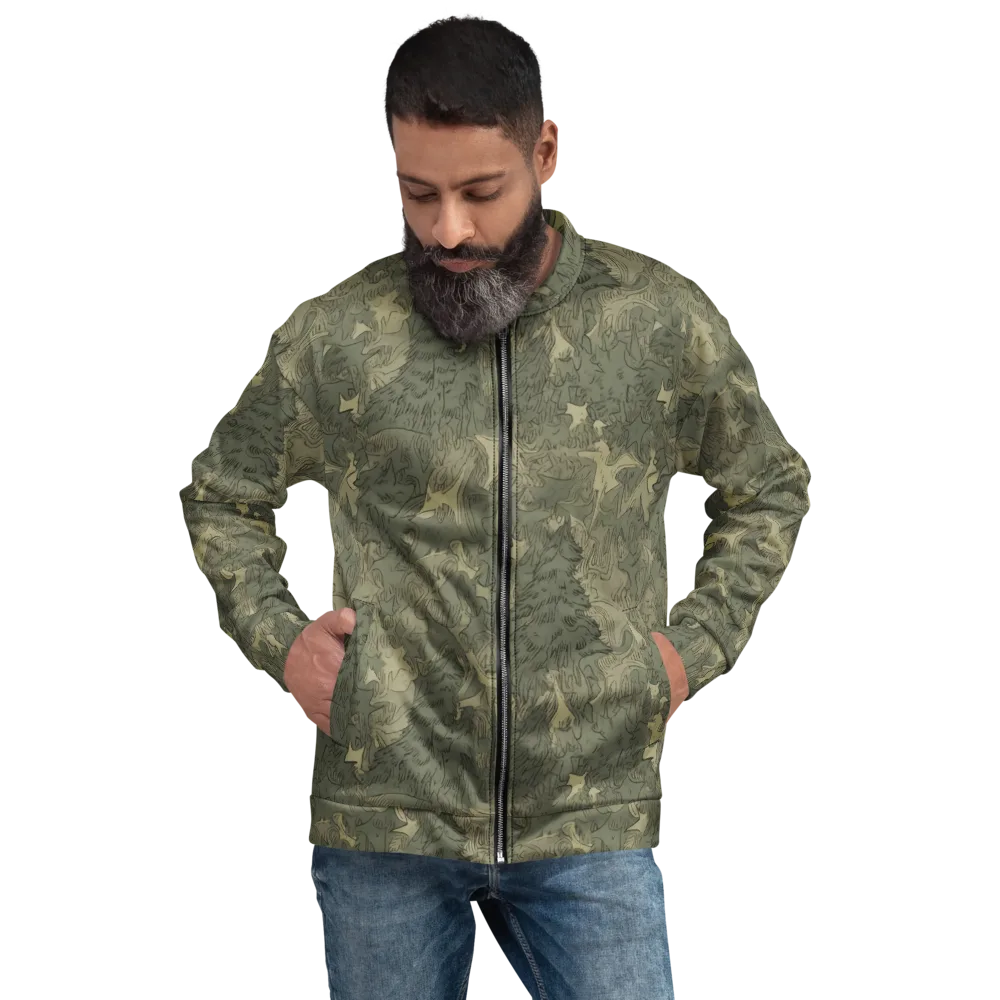 Mosswood Reverie on Bomber Jacket — Front