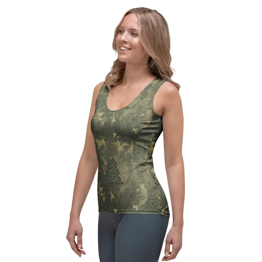 Mosswood Reverie on Women's Tank Top — Left Front
