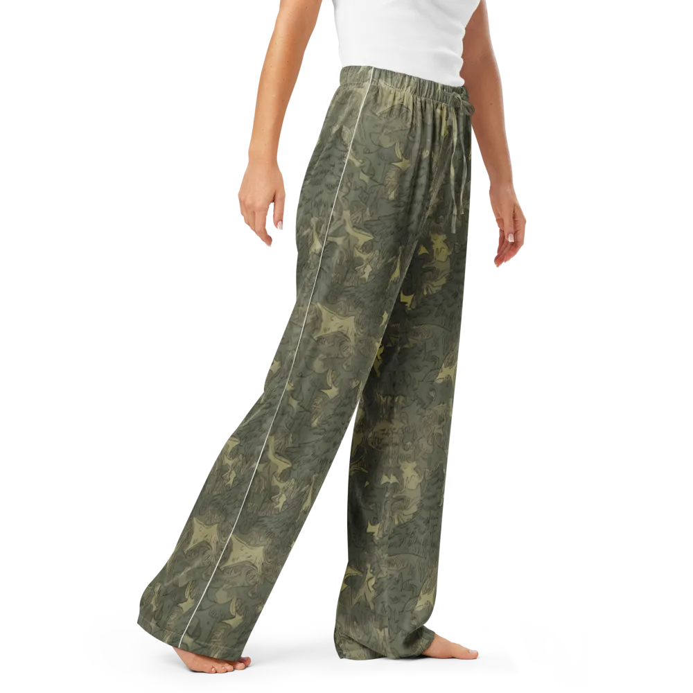 Mosswood Reverie on Women's Pajama Pants — Right Front