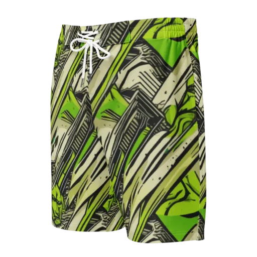 Lime Vigilante on a Men's Board Shorts
