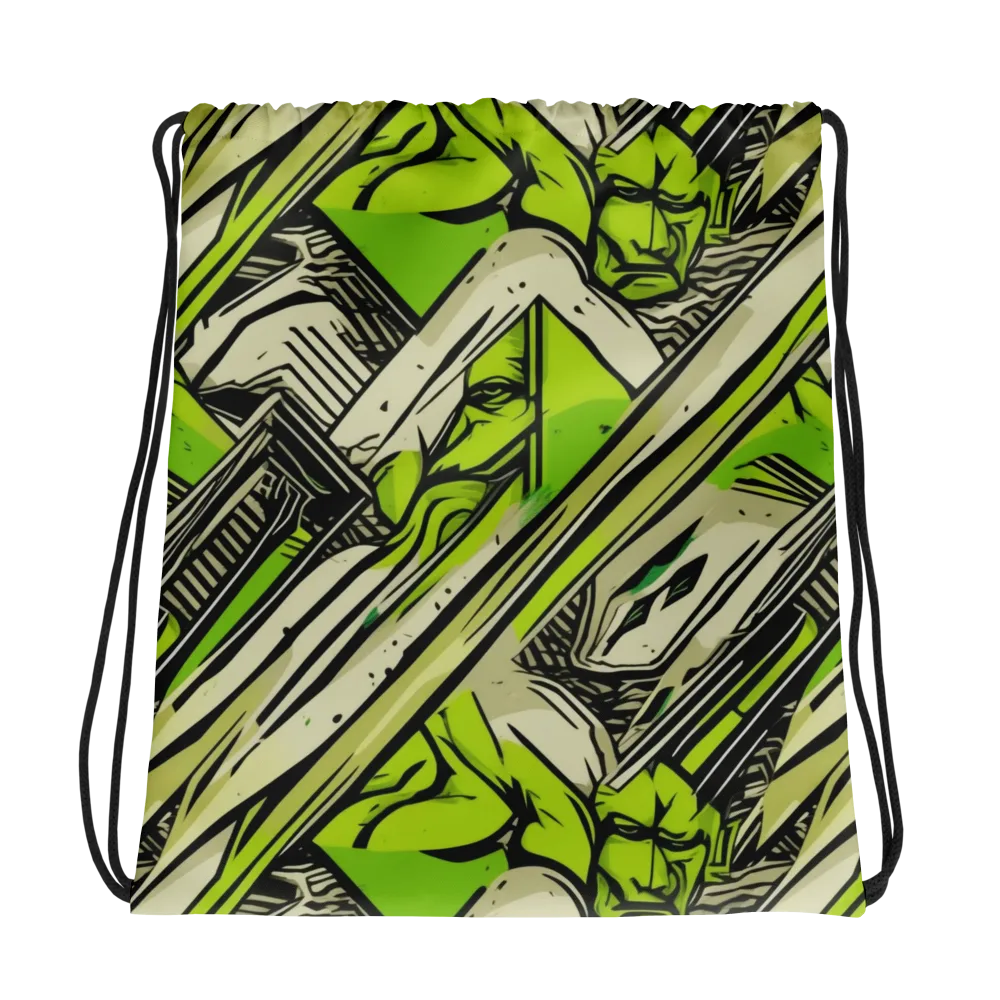 Lime Vigilante on Drawstring Bag — Photo
