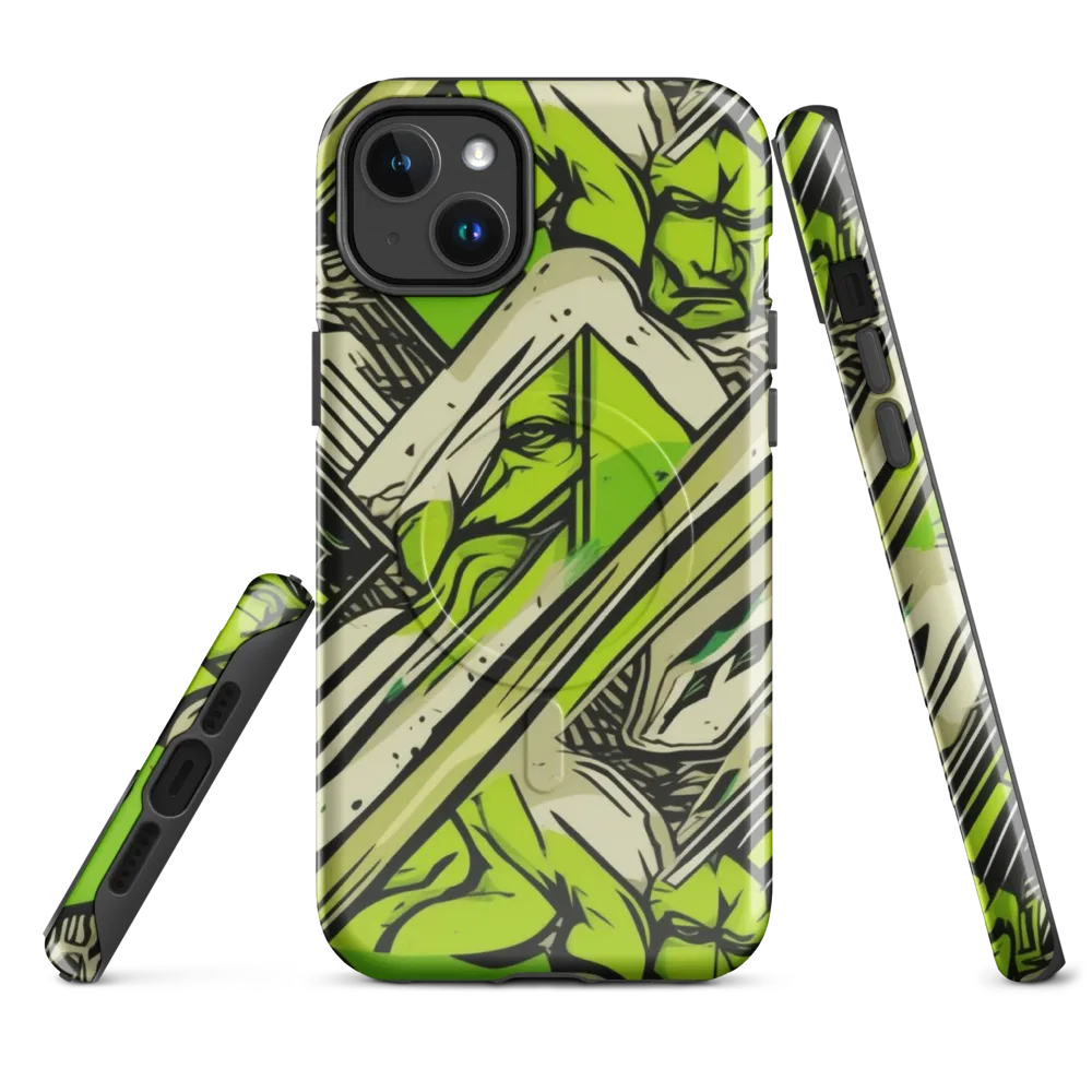 Lime Vigilante on MagSafe Tough Case for iPhone® — Front