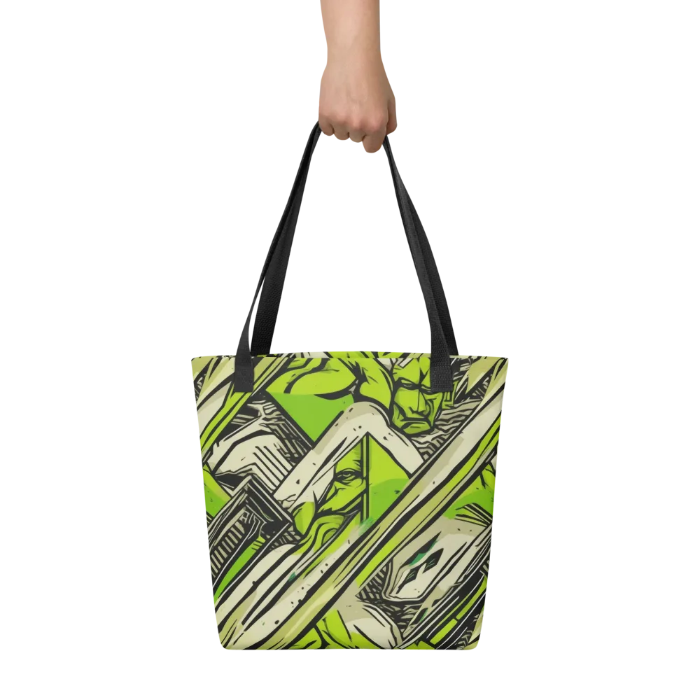 Lime Vigilante on Tote Bag — Front