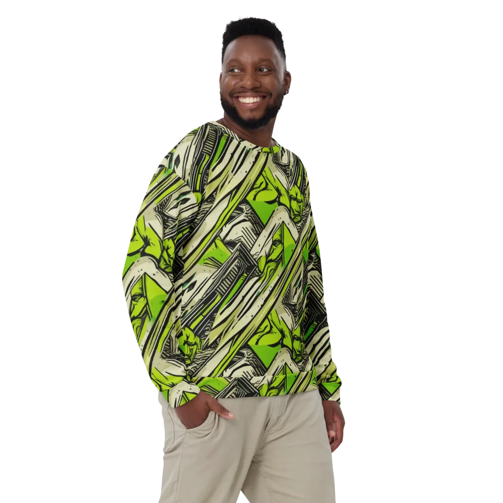Lime Vigilante on Sweatshirt — Front