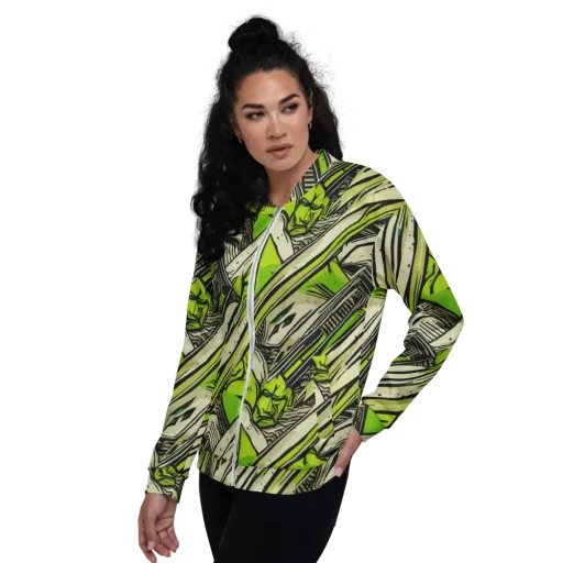 Lime Vigilante on a Bomber Jacket