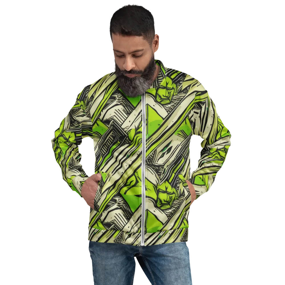 Lime Vigilante on Bomber Jacket — Front