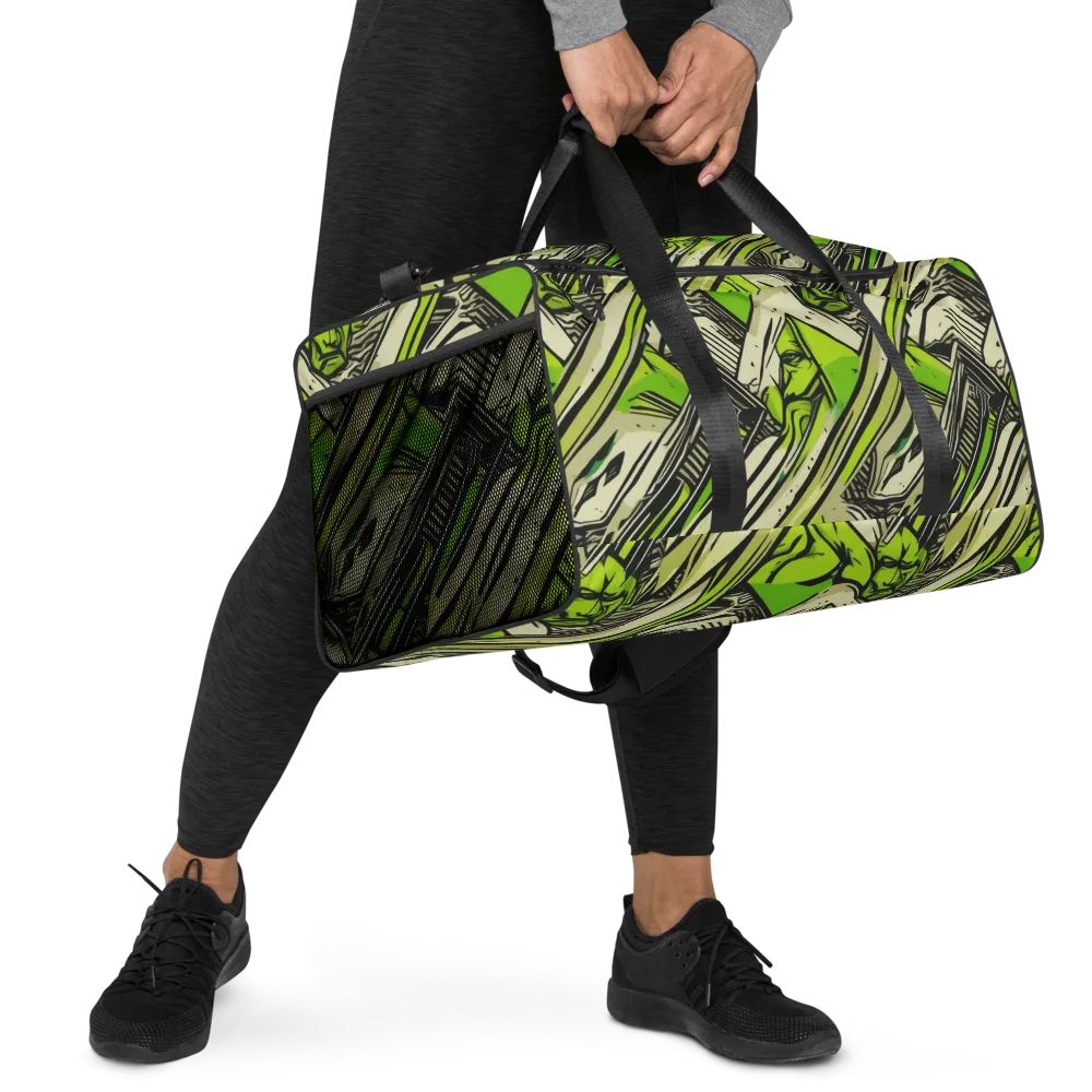 Lime Vigilante on Duffle Bag — Right Front