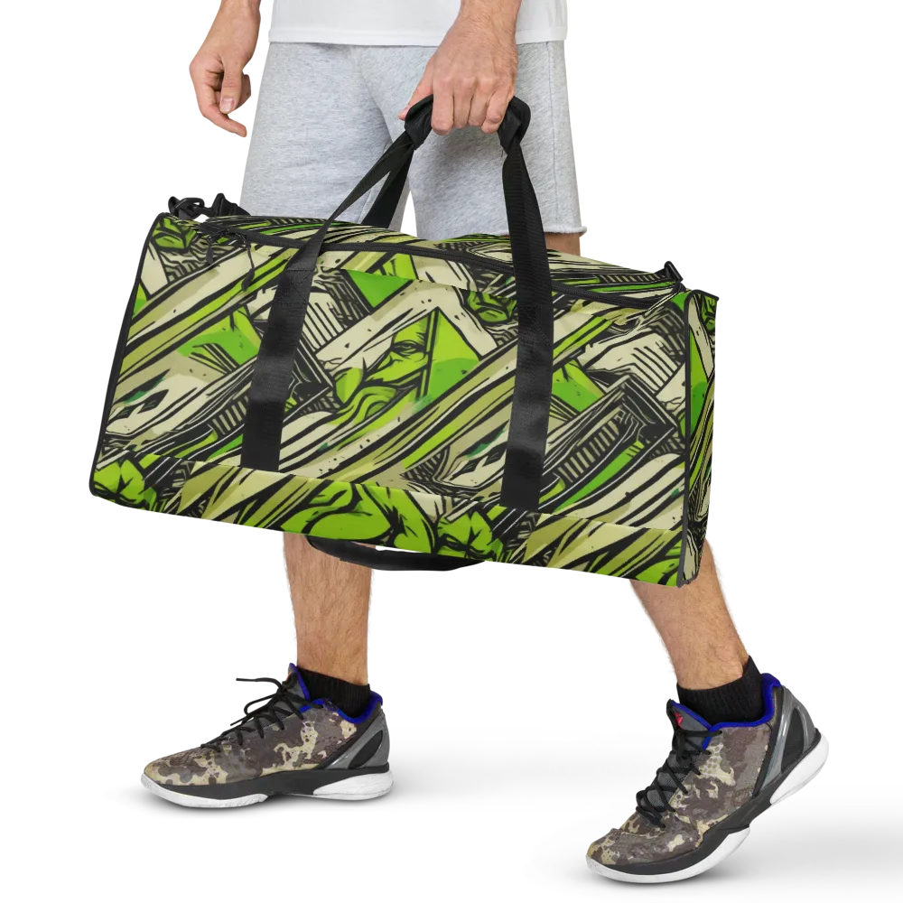 Lime Vigilante on Duffle Bag — Front