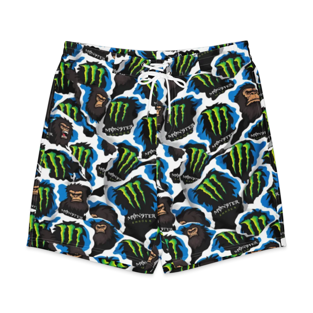 Electric Primate on Men's Board Shorts — Front