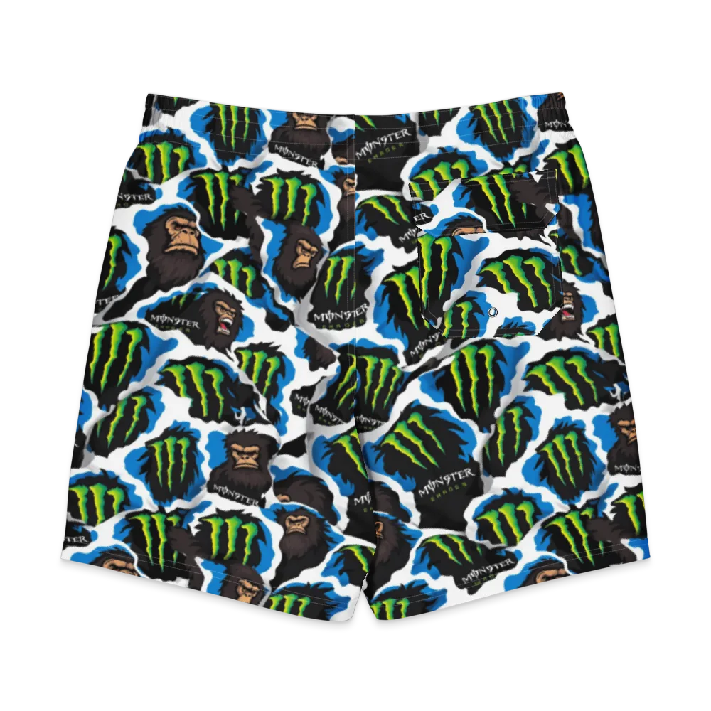 Electric Primate on Men's Board Shorts — Back