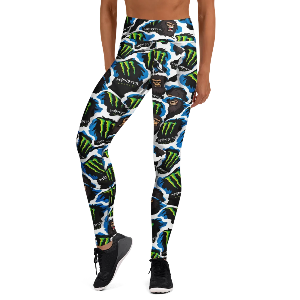 Electric Primate on Yoga Leggings — Front