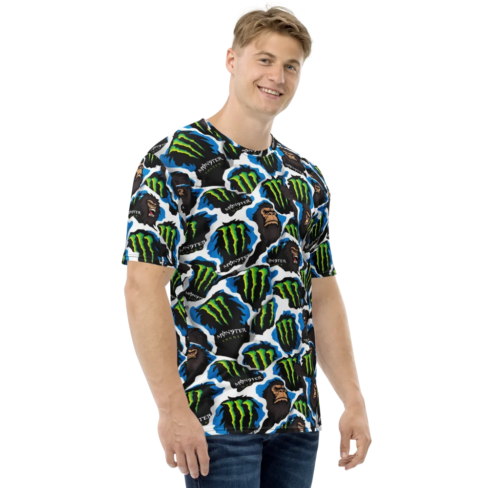 Electric Primate on Men's Crew Neck T-Shirt — Right