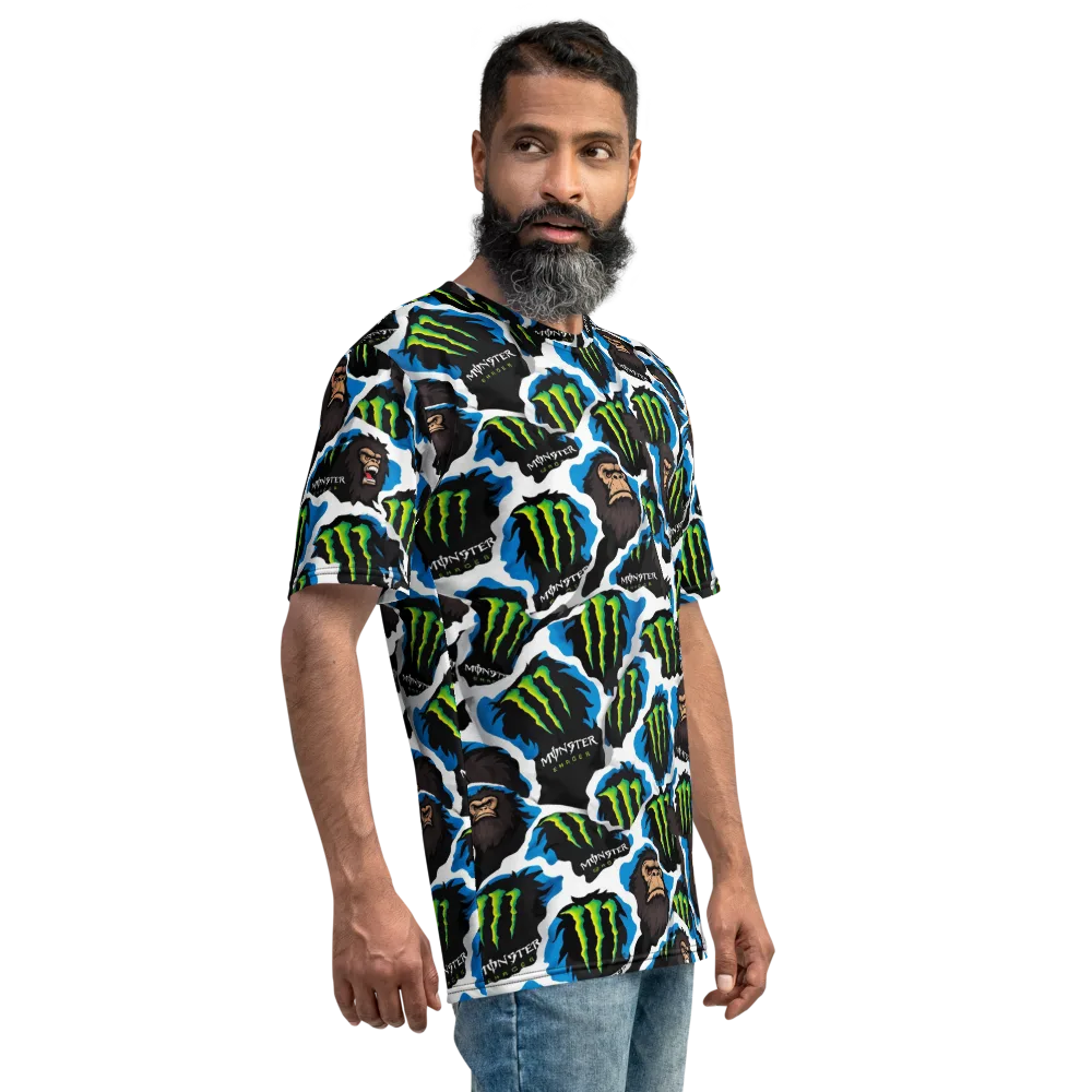 Electric Primate on Men's Crew Neck T-Shirt — Right