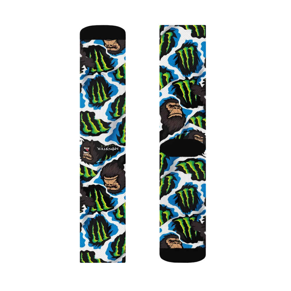 Electric Primate on Socks — Right Sock