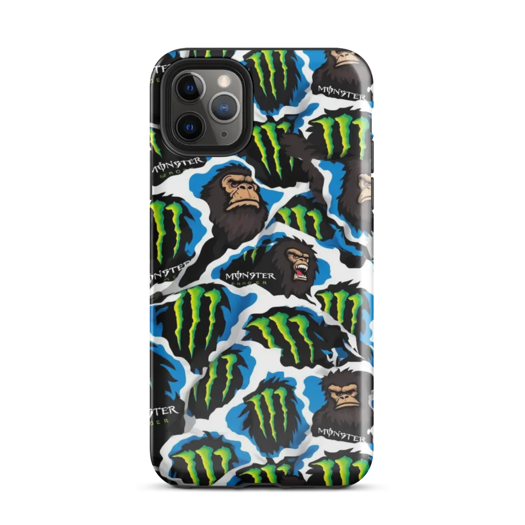 Electric Primate on Tough Case for iPhone® — Front