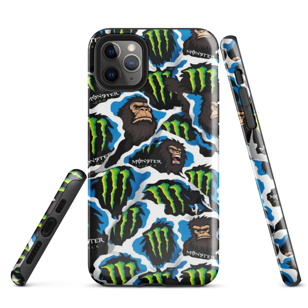 Electric Primate on Tough Case for iPhone® — Front
