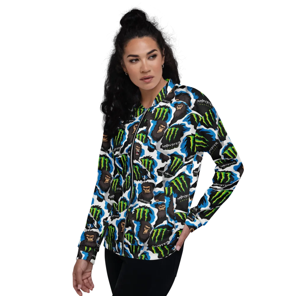Electric Primate on Bomber Jacket — Left