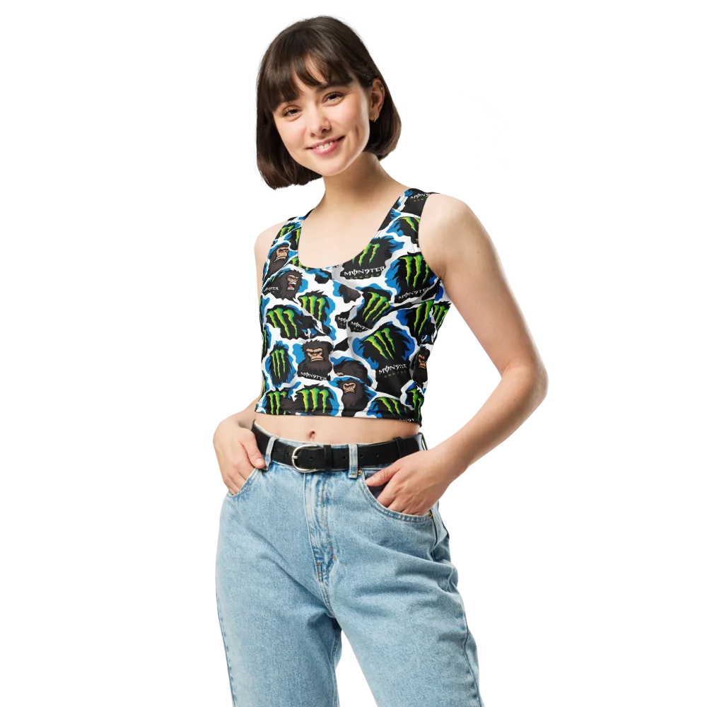 Electric Primate on Crop Top — Front