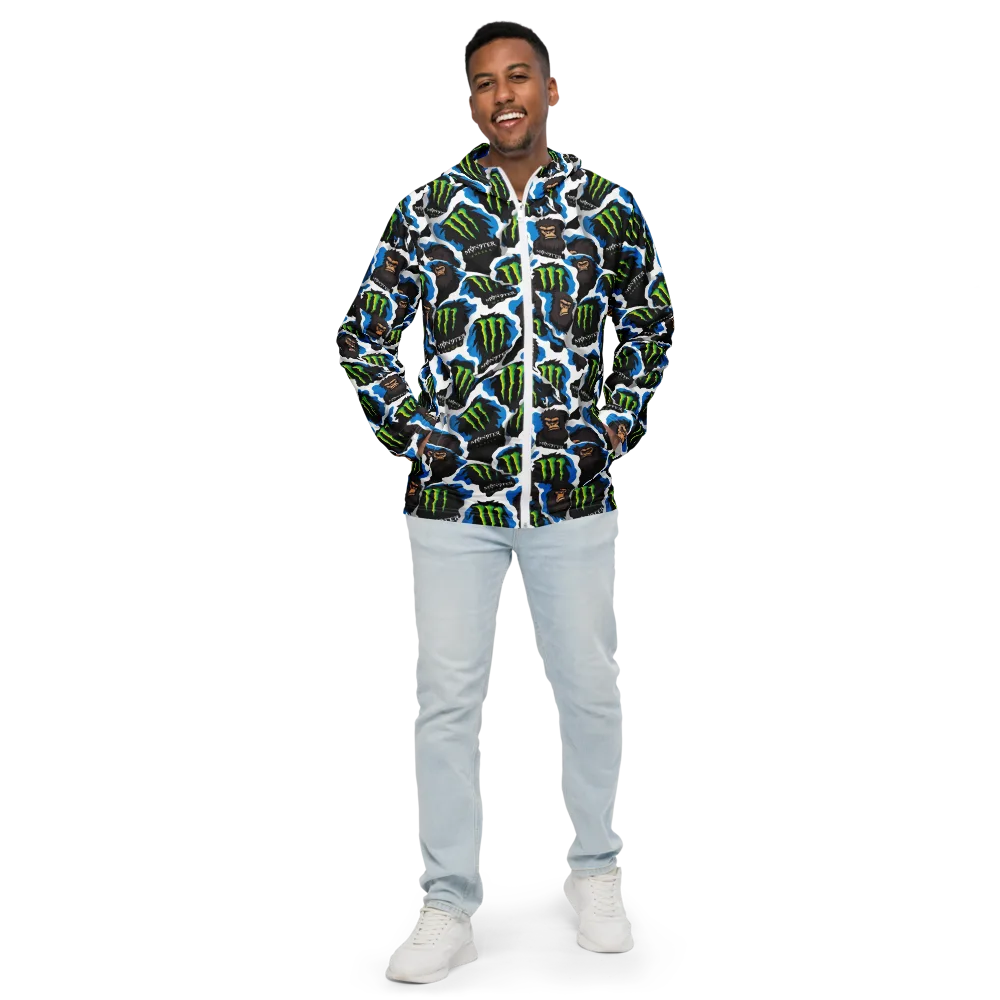Electric Primate on Men's Windbreaker — Front