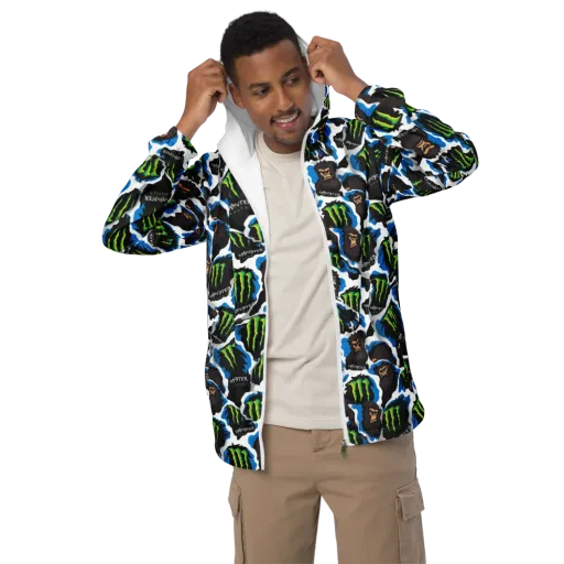 Electric Primate on a Men's Windbreaker