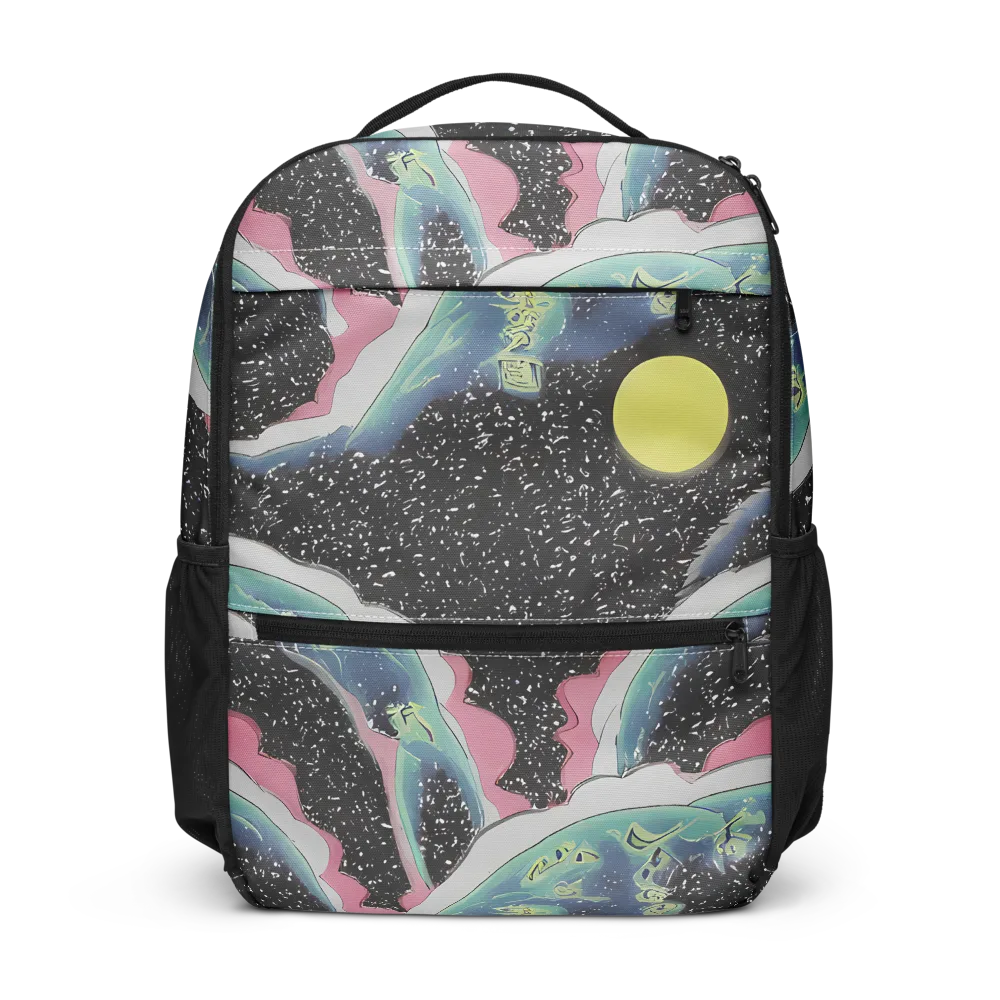 Lunar Waves on Utility Backpack — Front