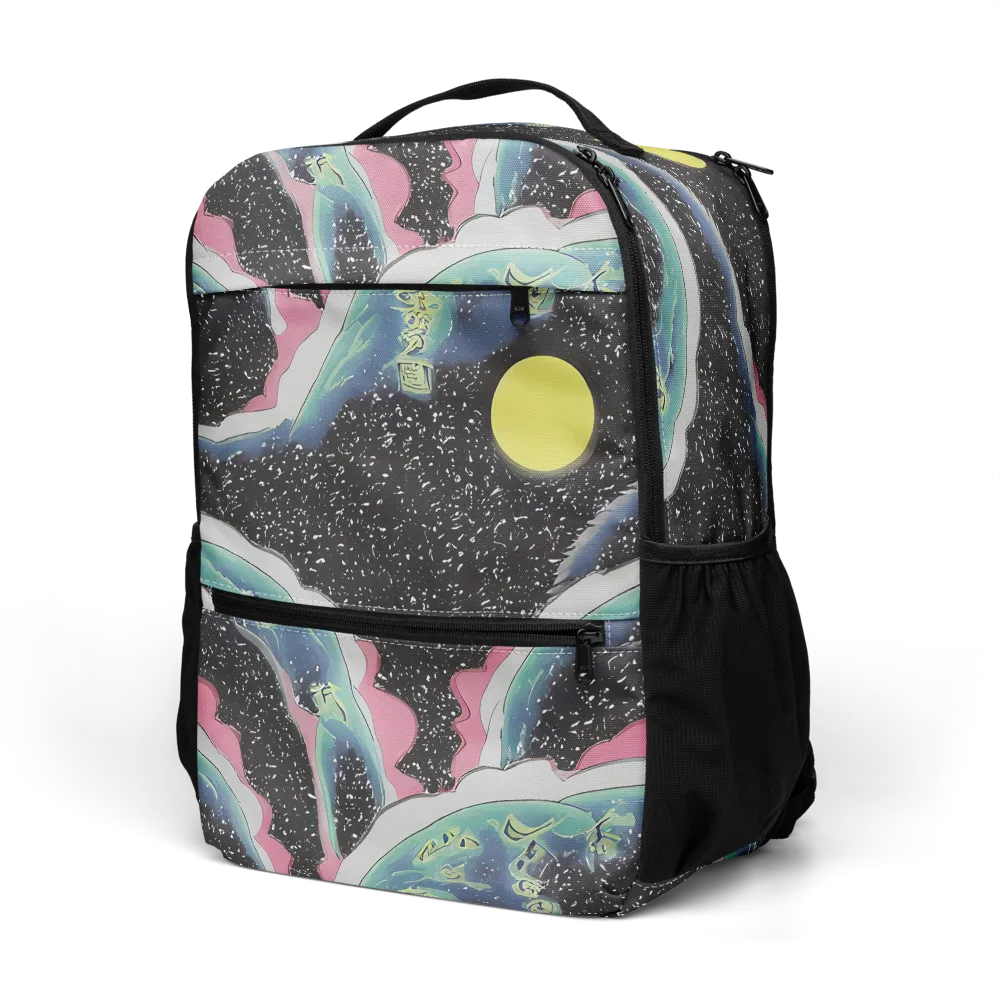 Lunar Waves on Utility Backpack — Left Front