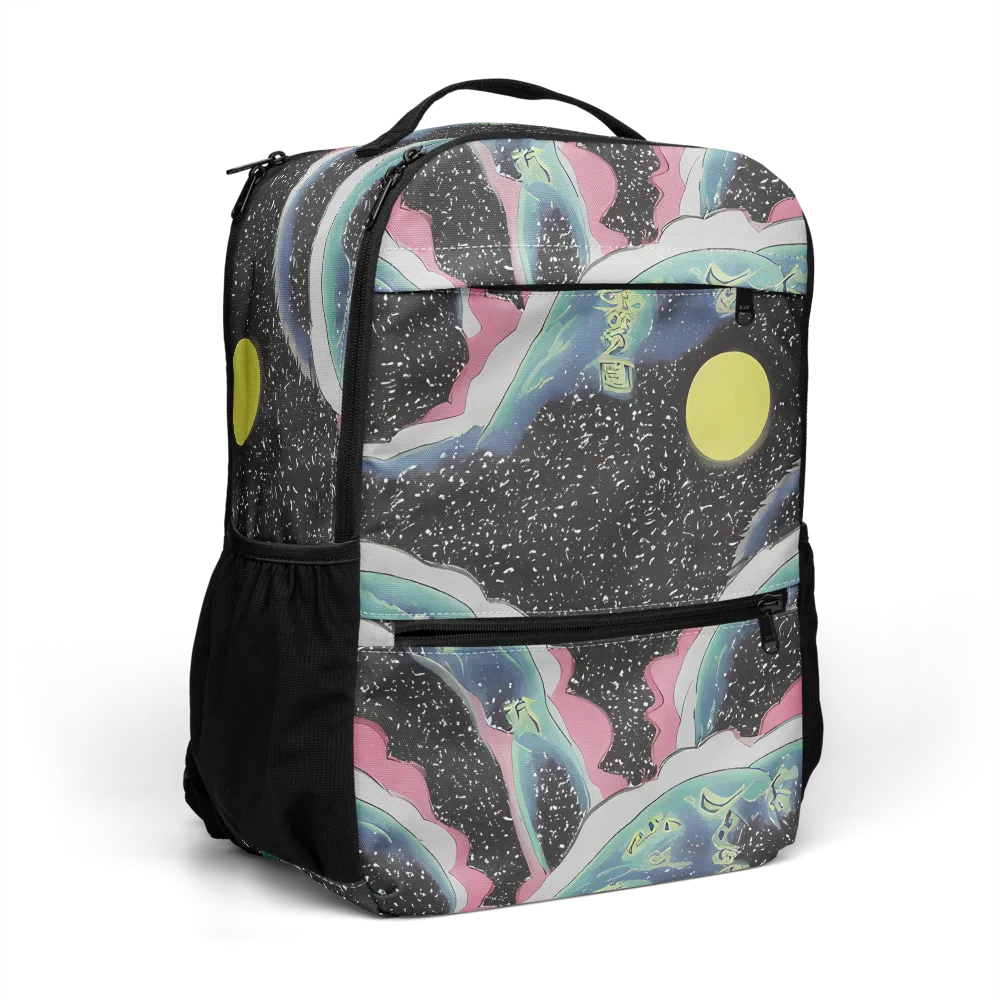 Lunar Waves on Utility Backpack — Right Front