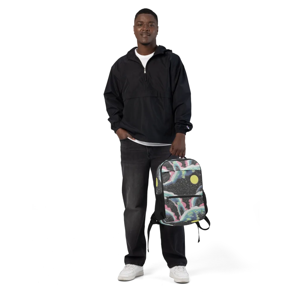 Lunar Waves on Utility Backpack — Front