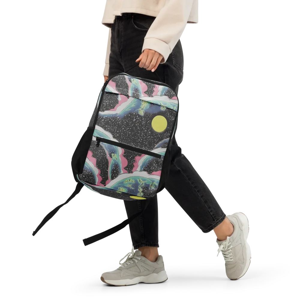 Lunar Waves on Utility Backpack — Front