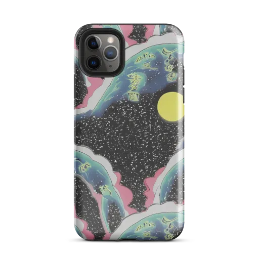 Lunar Waves on a Tough Case for iPhone®