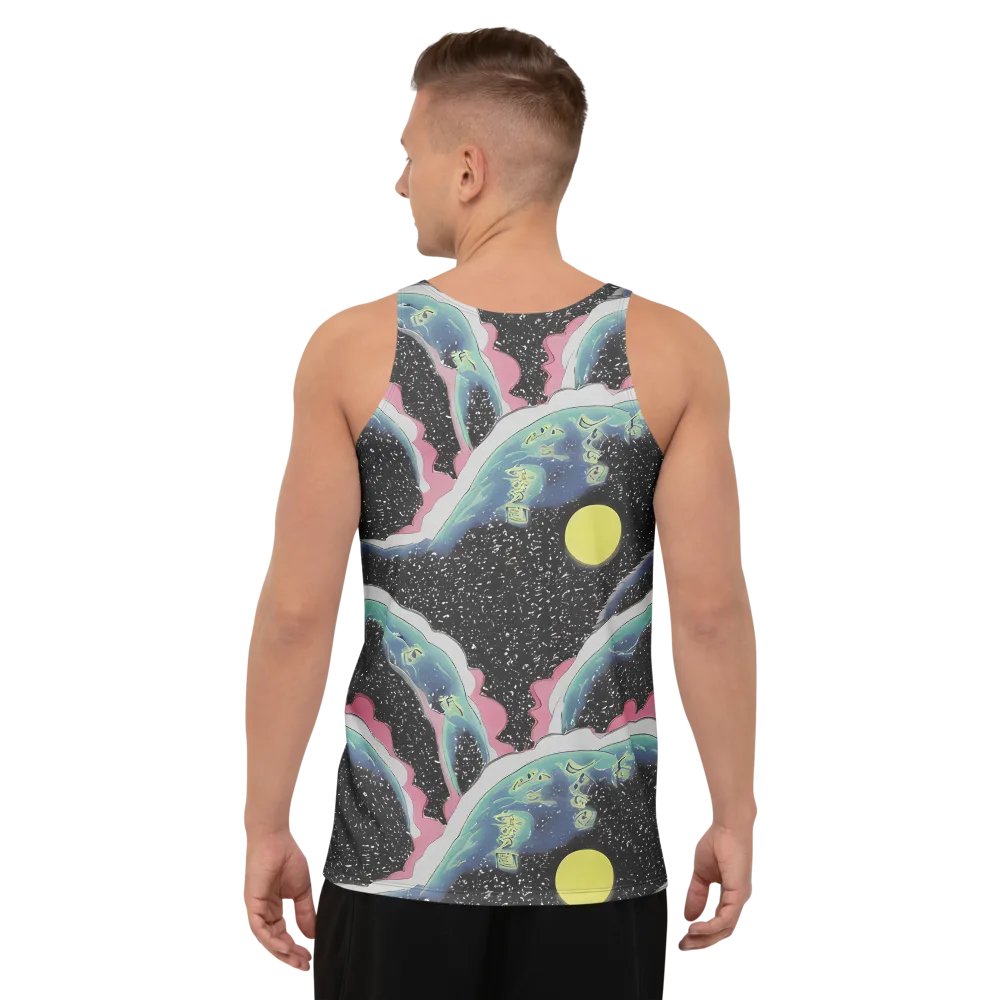 Lunar Waves on Men's Tank Top — Back