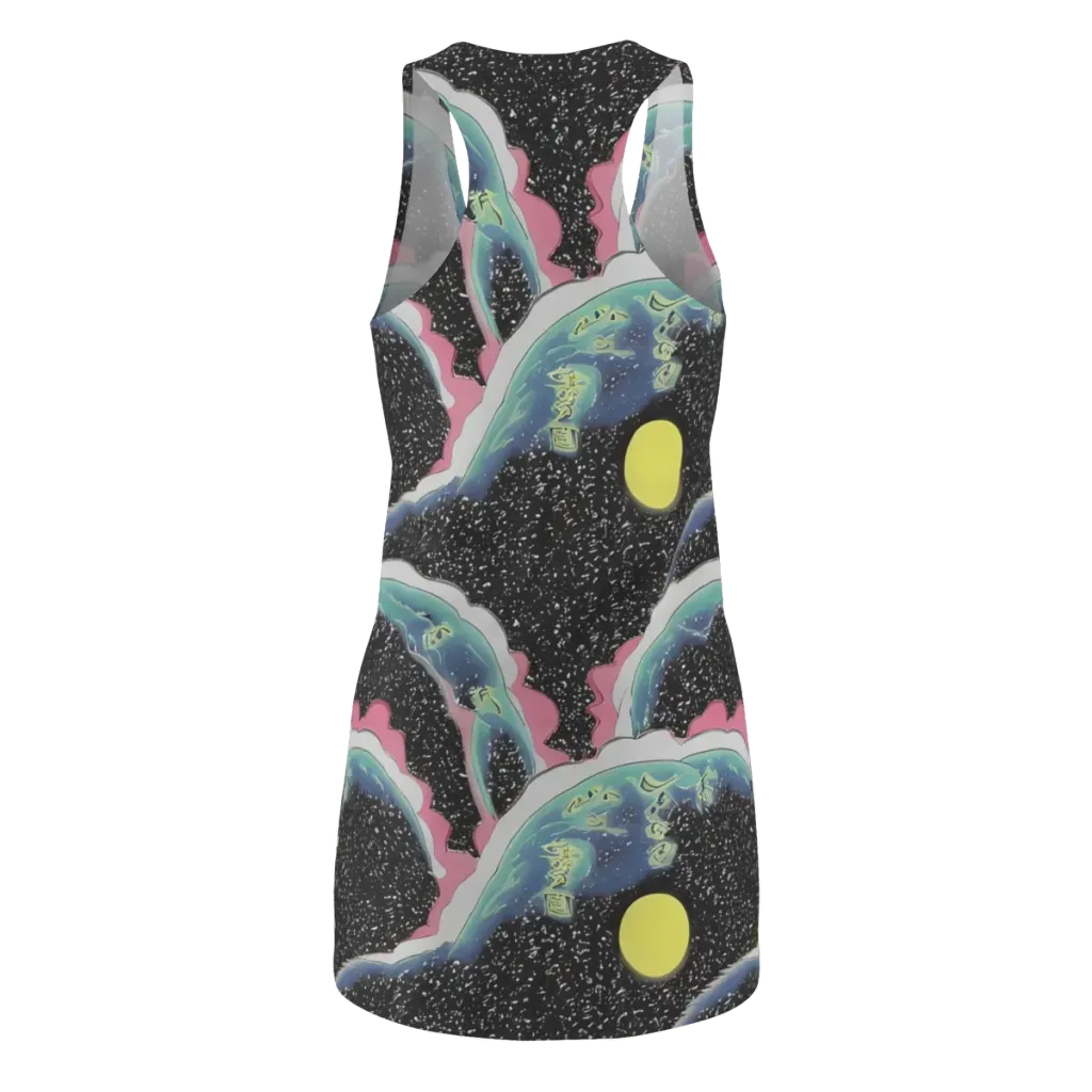 Lunar Waves on Racerback Dress — Back