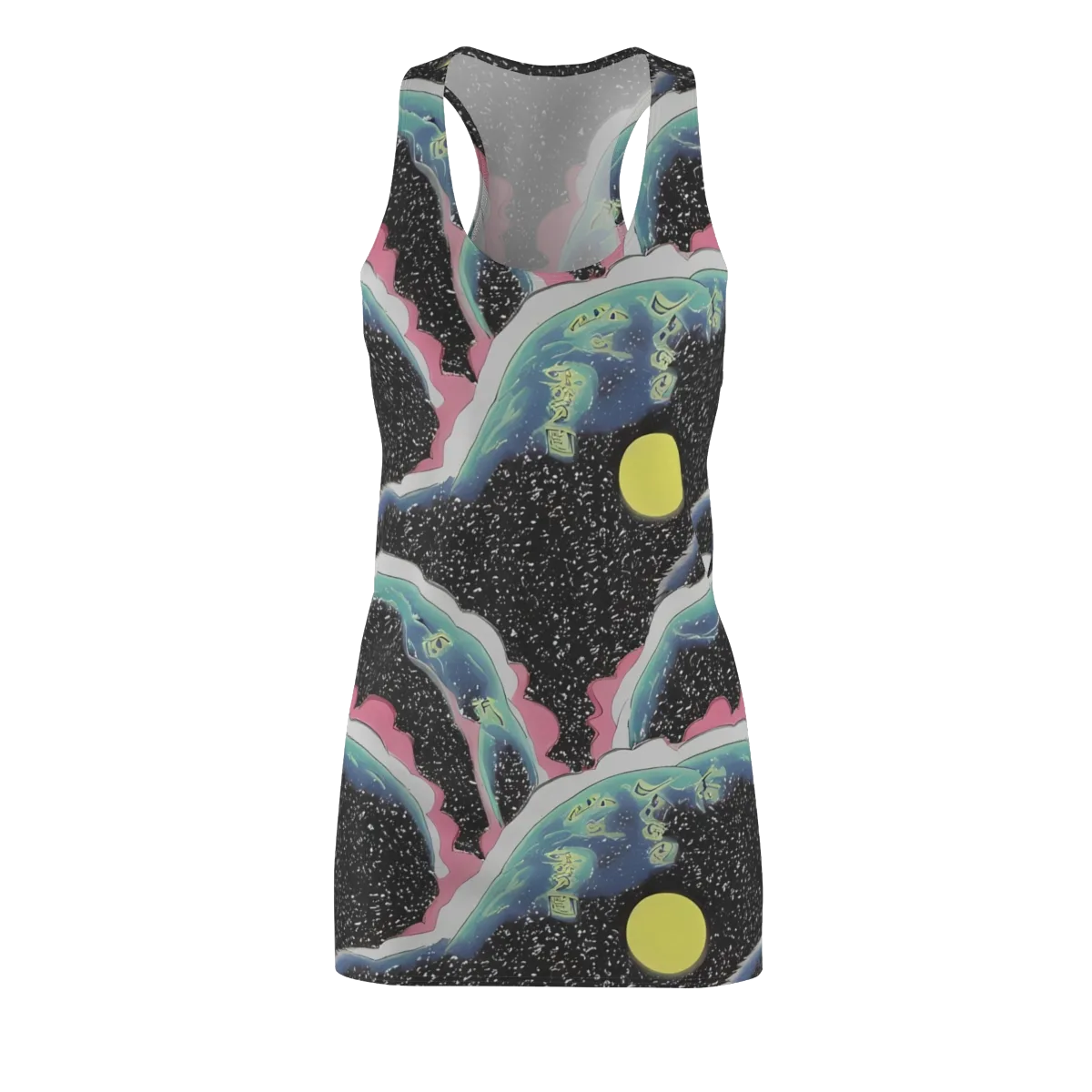 Lunar Waves on Racerback Dress — Front