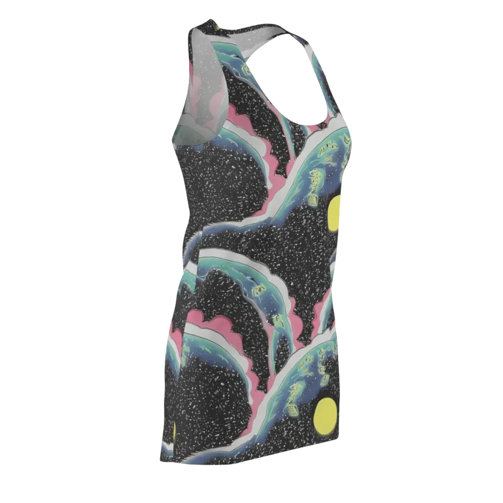 Lunar Waves on Racerback Dress — Front Side