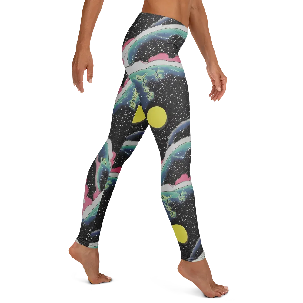 Lunar Waves on Leggings — Right