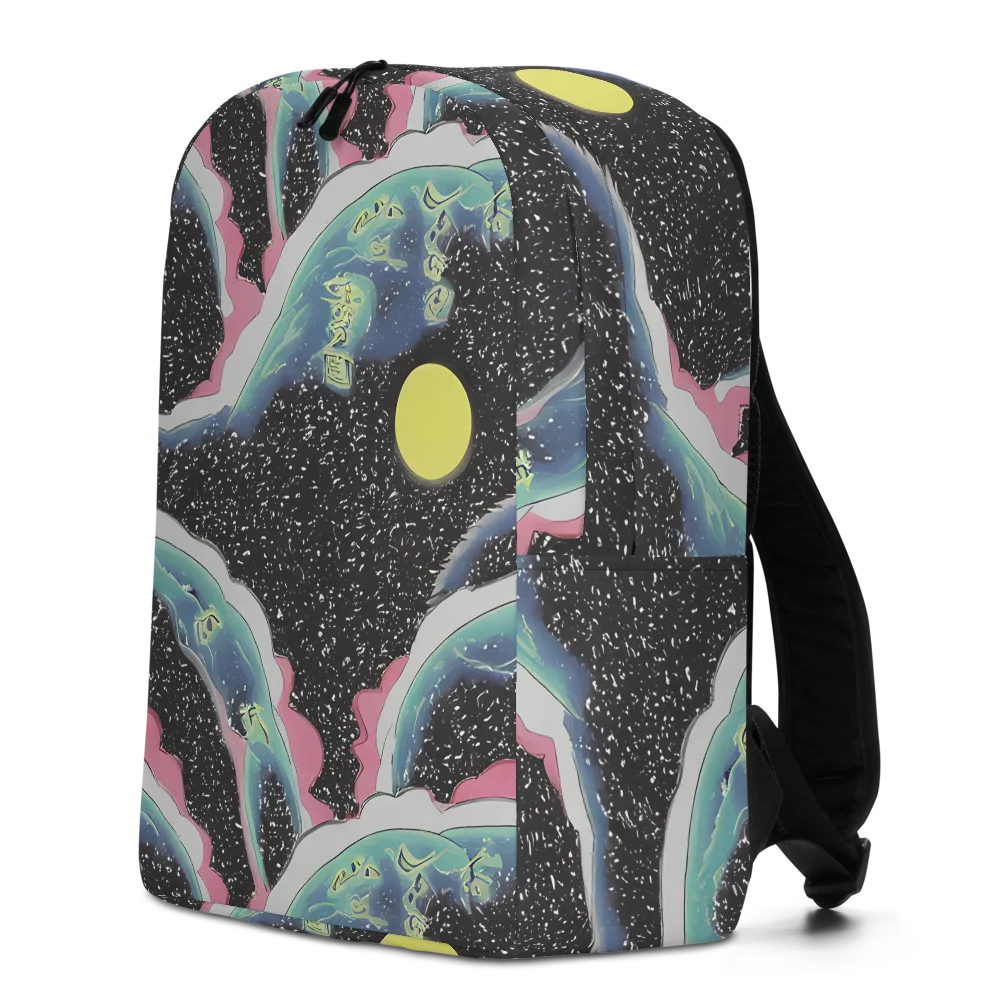 Lunar Waves on Minimalist Backpack — Left
