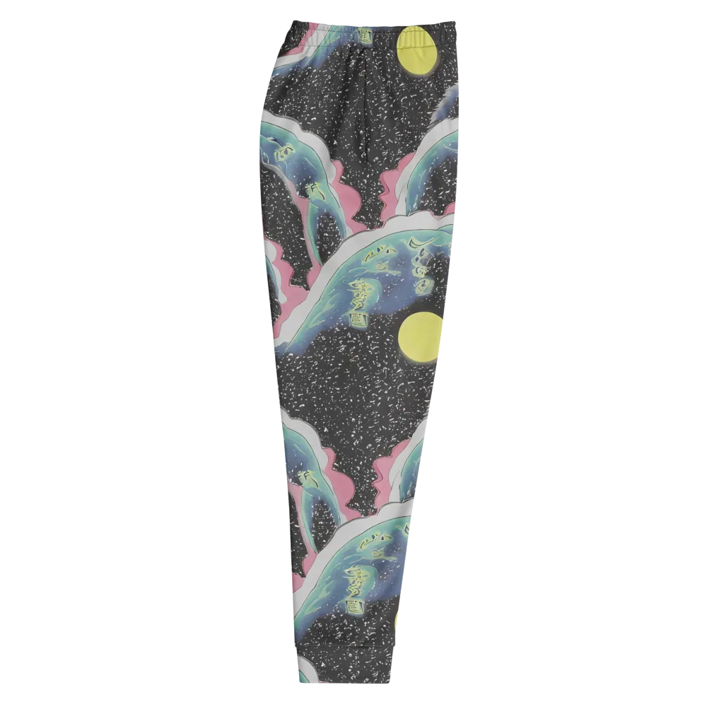 Lunar Waves on Men's Joggers — Right